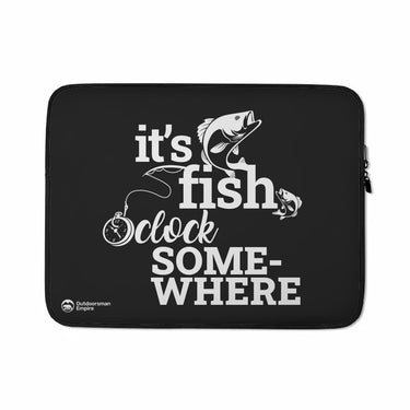 Its Fishing O'clock Laptop Sleeve